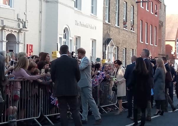 Prince Harry and Meghan Markle in Chichester.