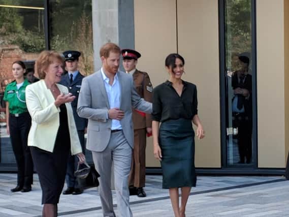 The Lord Lieutenant with the Duke and Duchess of Sussex