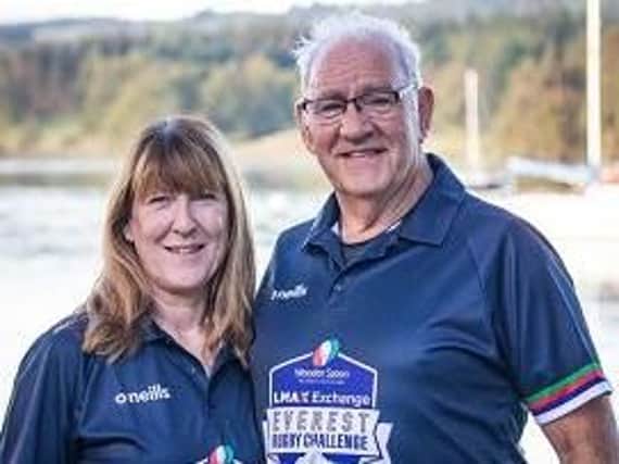 Lesley and Roger Davies will play rugby on Mount Everest