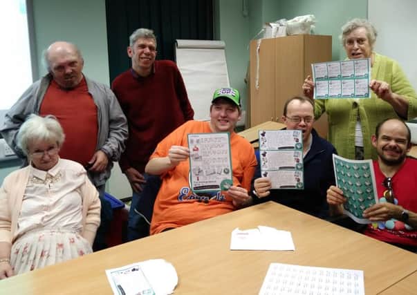 Worthing Speakabout members help launch the Make It Easy Read campaign