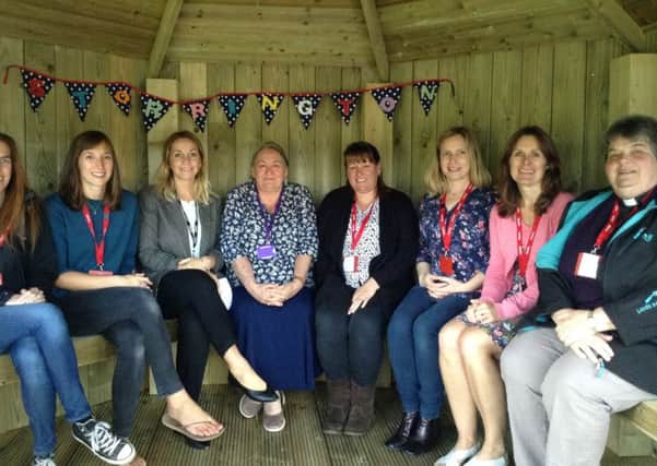 Storrington Primary School has officially unveiled a new treehouse which was funded by the community and a sponsored walk by pupils. Above, those involved in the project inside the treehouse.