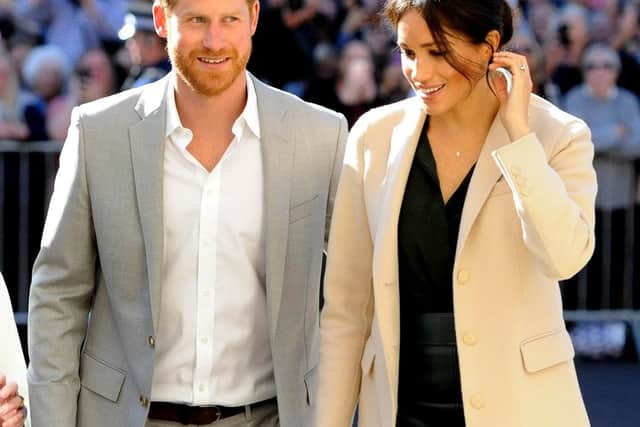 Harry and Meghan - Picture: Steve Robards