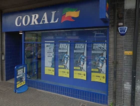 The Coral betting shop in Sterling Parade. Pic credit Google SUS-180310-162916001