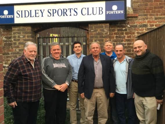 Some members of the community organisation bidding to purchase the former Sidley Sports and Social Ground. SUS-180310-164422001