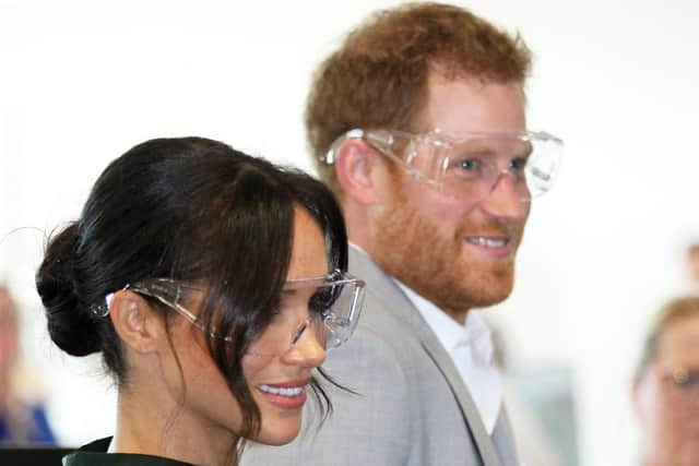Harry and Meghan at the Tech Park