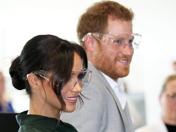 Harry and Meghan at the Tech Park