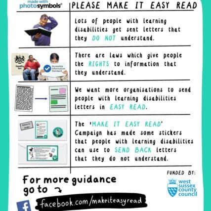 The Make It Easy Read leaflet explaining the campaign