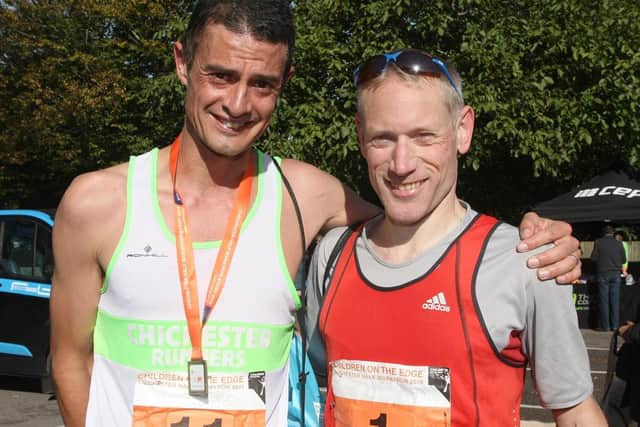 Runner-up Mike Houston, left, with winner James Baker / Picture by Derek Martin