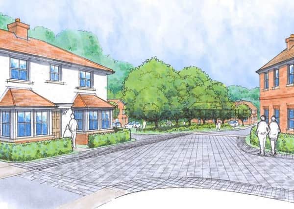 Plans for 90 new homes on the Thakeham Tiles site off Rock Road, Storrington (from HDC's planning portal).