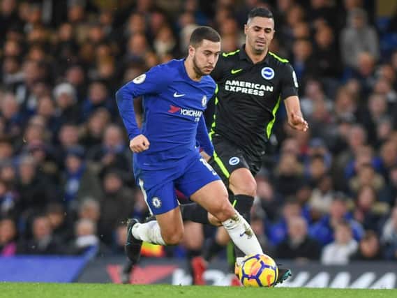 Eden Hazard in action against Brighton last season. Picture by PW Sporting Photography