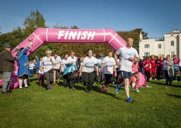 Runners and walkers set off from Beach House Grounds in Worthing