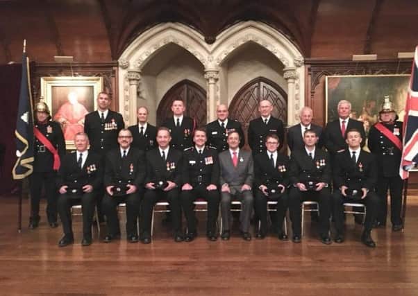 Members of West Sussex Fire and Rescue Service at their annual awards ceremony