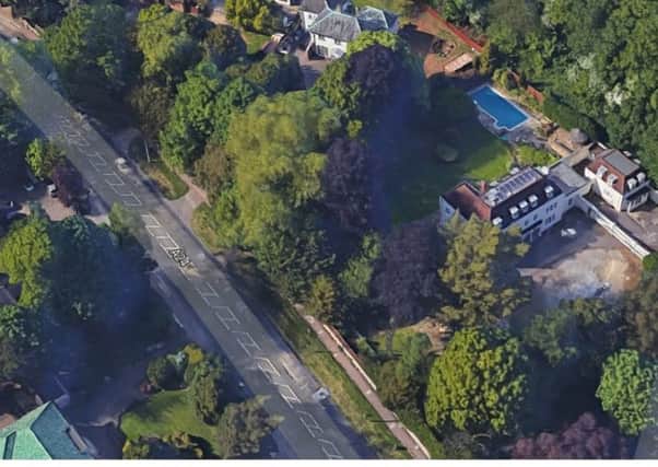 A care home could replace the property, right, adjacent to Warren Road. Picture courtesy of Google Earth