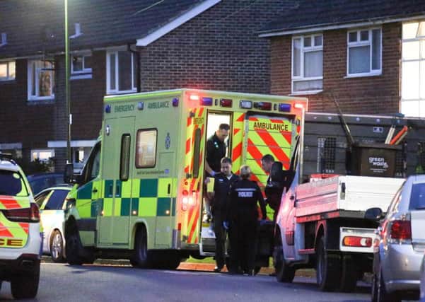 A man has been hospitalised in a serious condition after being stabbed at a property in Guildford Road, Rustington