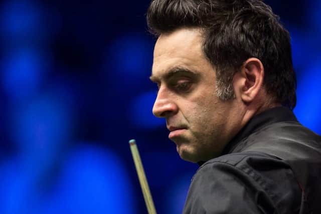 Defending English Open champ Ronnie O'Sullivan at K2 Crawley on Monday, October 15.