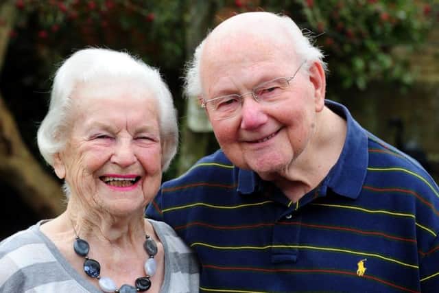 Basil and Madge Lambert who are celebrating their 70th wedding annivesary. ks180091-4