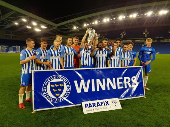 Brighton and Hove Albion u23s beat Crawley Town in last year's final