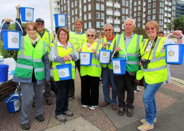 A group of Rotary collectors at this years Worthing carnival