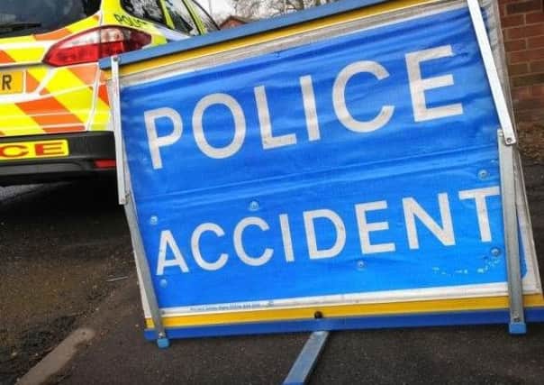 Titnore Lane in Worthing is reportedly partially blocked following the accident