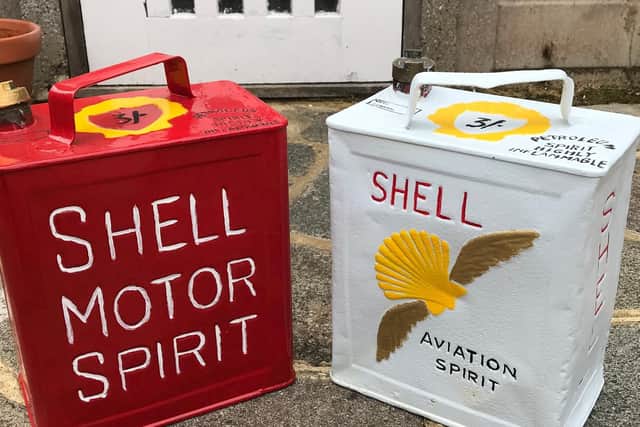 Shell motor and aviation spirit cans