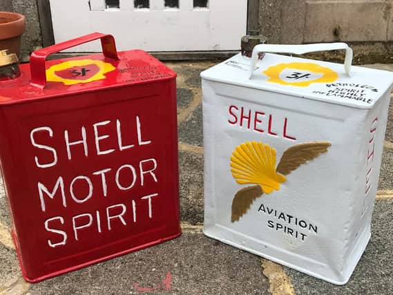 Shell motor and aviation spirit cans