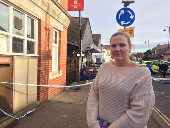 Danika Discombe heard the raid but did not realise what was happening.