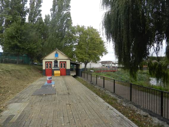 The now redundant station of the miniature railway