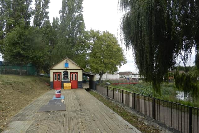 The now redundant station of the miniature railway