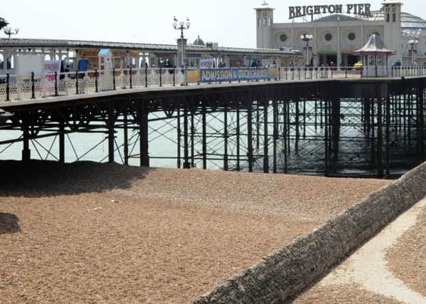 The incident took place on the beach, to the west of the Brighton Palace Pier