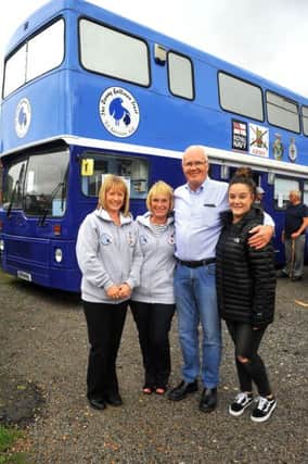 Men in Sheds and Danny Gallivan trust work on a  bus - intended to be a homeless shelter in Crawley. 
Kerry Gallivan (Co Founder)
Gill Flint (Treasurer)
Steve Swain (Chairman),
Victoria Flint (Secretary). Pic Steve Robards SR1820814 SUS-181208-154808001