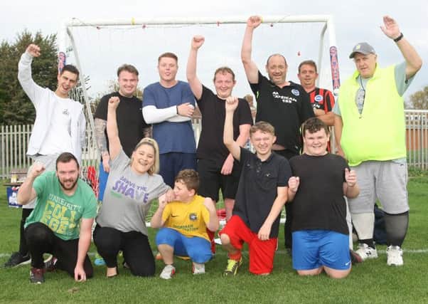 All set for the five-a-side football tournament at Fishersgate Rec. Picture: Derek Martin DM18101910a