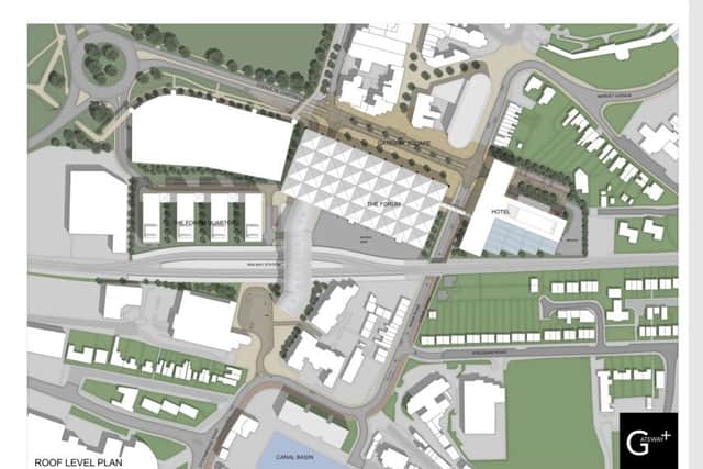 Proposed Southern Gateway roof plan put forward by Gateway+ team (photo submitted).
