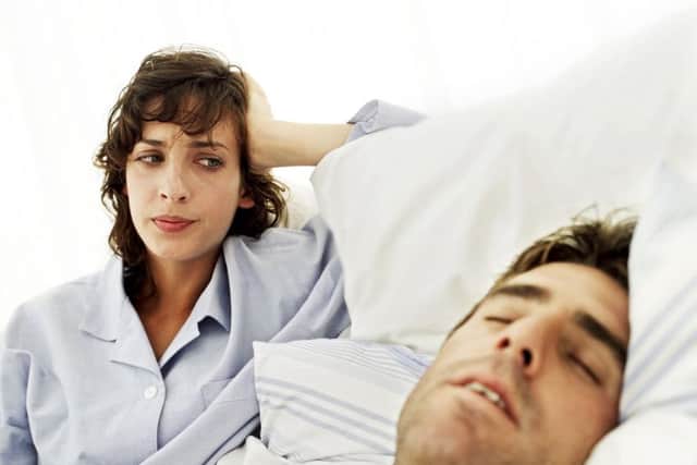 Snoring can be a test to any relationship