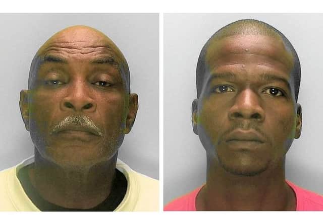 Grantley Herbert Thompson, (left) 62, and Jamal Ricardo Walcott, 30, admitted trying to smuggle the cocaine into the UK, the NCA confirmed