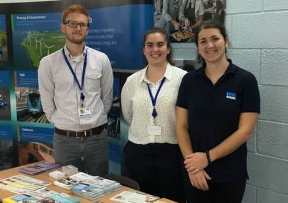 Many employers, colleges and sixth forms set up stalls at Durrington High School's careers fair