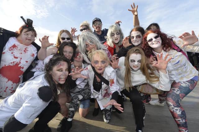 Zombie Walk in Eastbourne. Photo by Jon Rigby SUS-171029-100437001