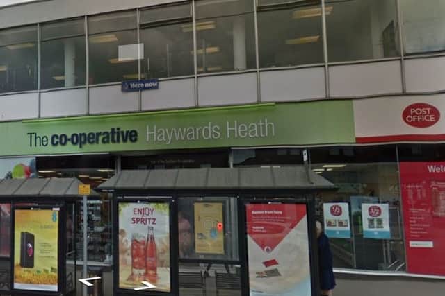 Co-op in South Road, Haywards Heath, which offered Post Office Services. Picture: Google Street View
