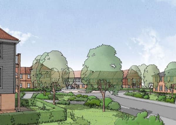 Artist's impressions of 350 new homes planned for Westergate