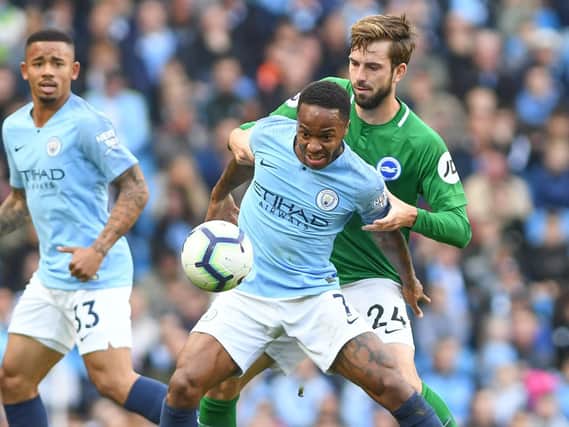Raheem Sterling in action against Brighton earlier this season. Picture by PW Sporting Photography