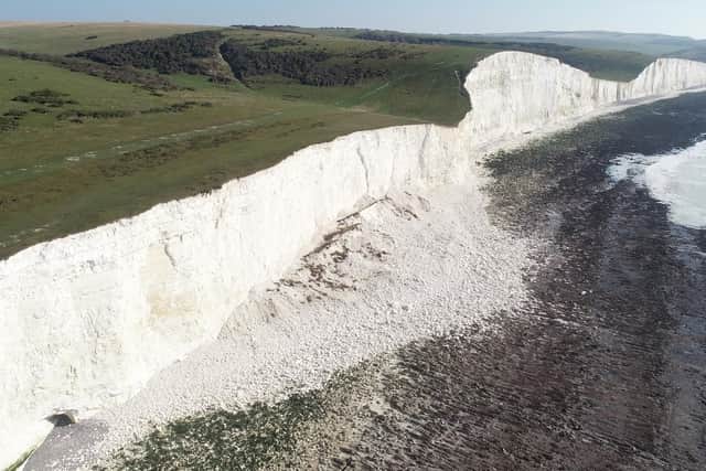 Cliff fall at Seven Sisters