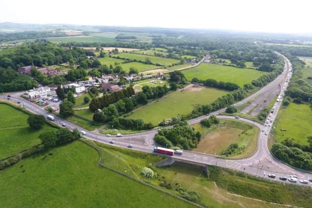 The Crossbush junction along the A27