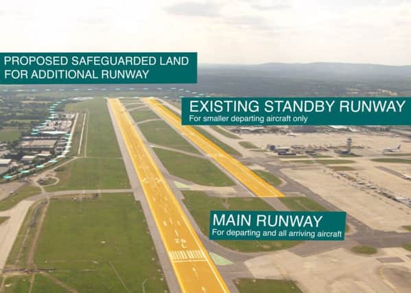 Gatwick additional runway proposals SUS-181017-154532001