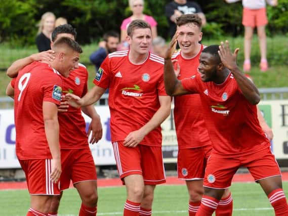 Worthing are aiming to make the FA Cup first round on Saturday. Picture by Stephen Goodger