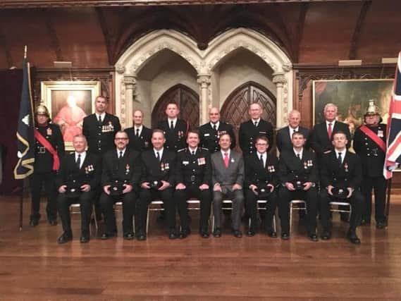 Members of West Sussex Fire and Rescue Service at their annual awards ceremony SUS-181018-114854001