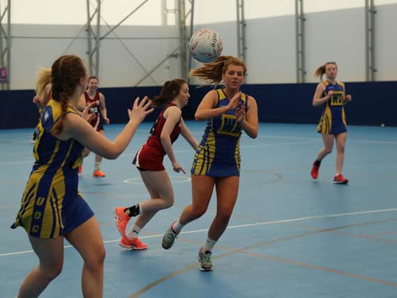 Netball action at the University of Chichester / Picture by John Geeson