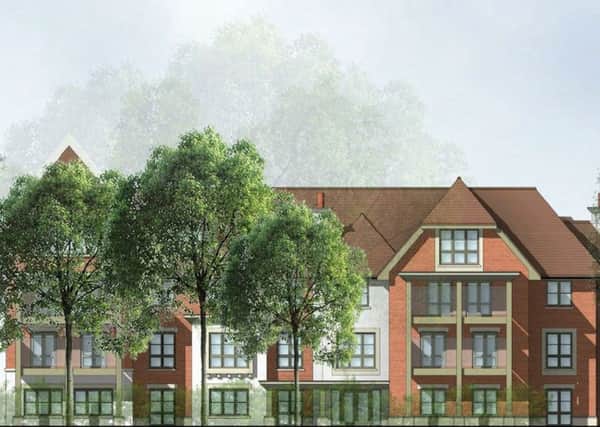 Artist's impression of plans for a care home off Warren Road, Worthing