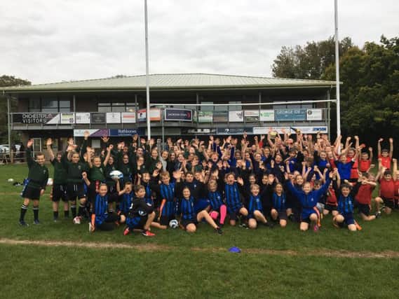 A great turnout at the Chichester tag rugby event...
