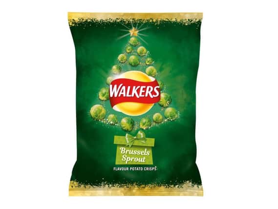 The Brussels sprouts-flavoured crisps by Walkers