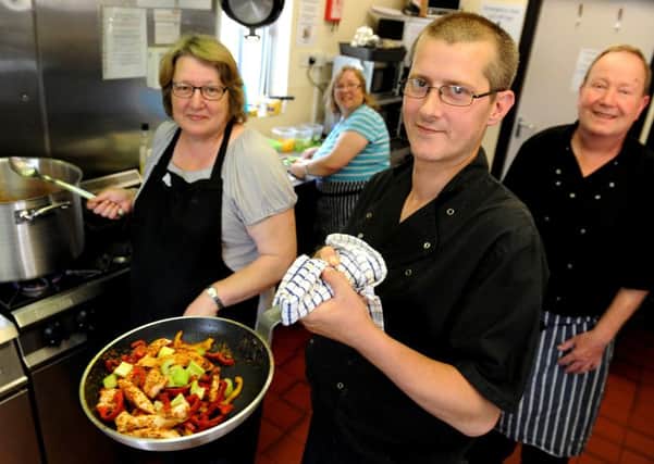 Mark Brocklehurst at The Empty Plate CafÃ©, offering food on a pay as you like basis. Picture: Steve Robards  SR1616042