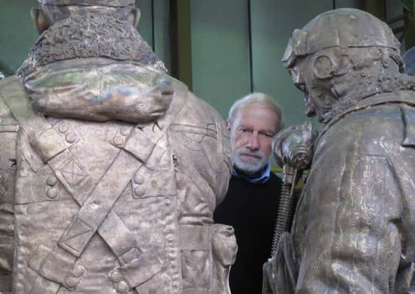 Philip Jackson with two castings